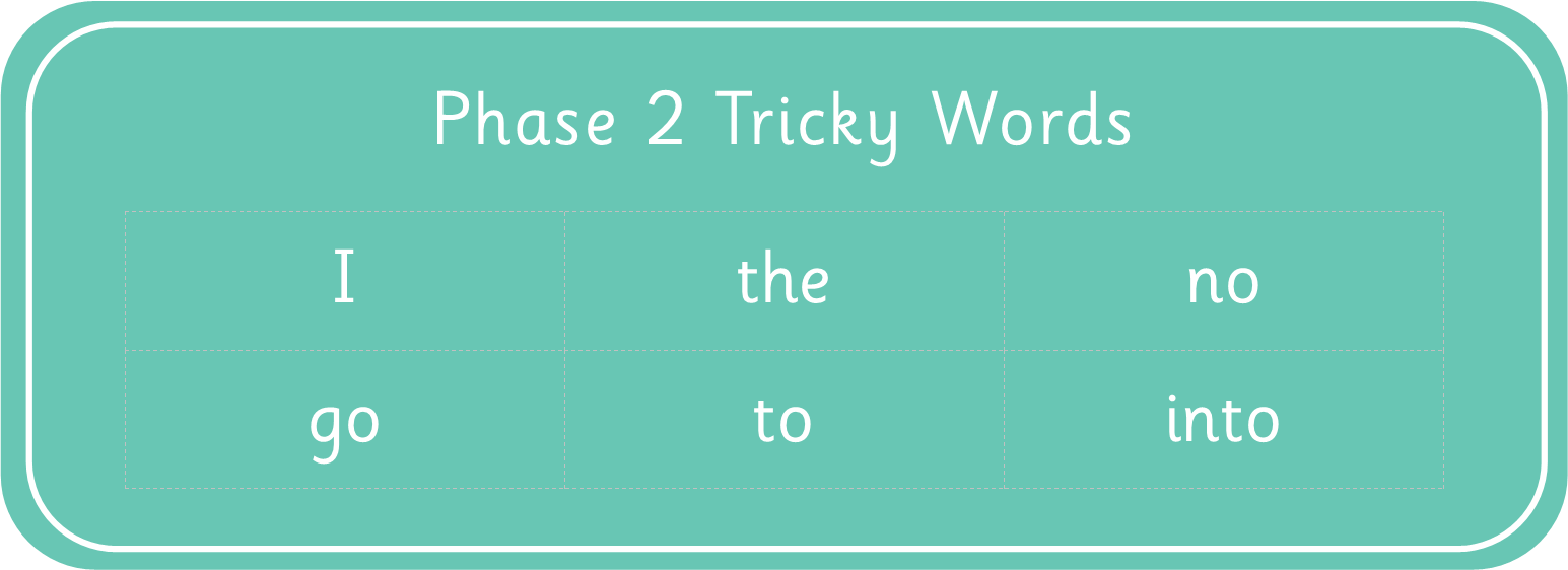 Phase 2 tricky words image