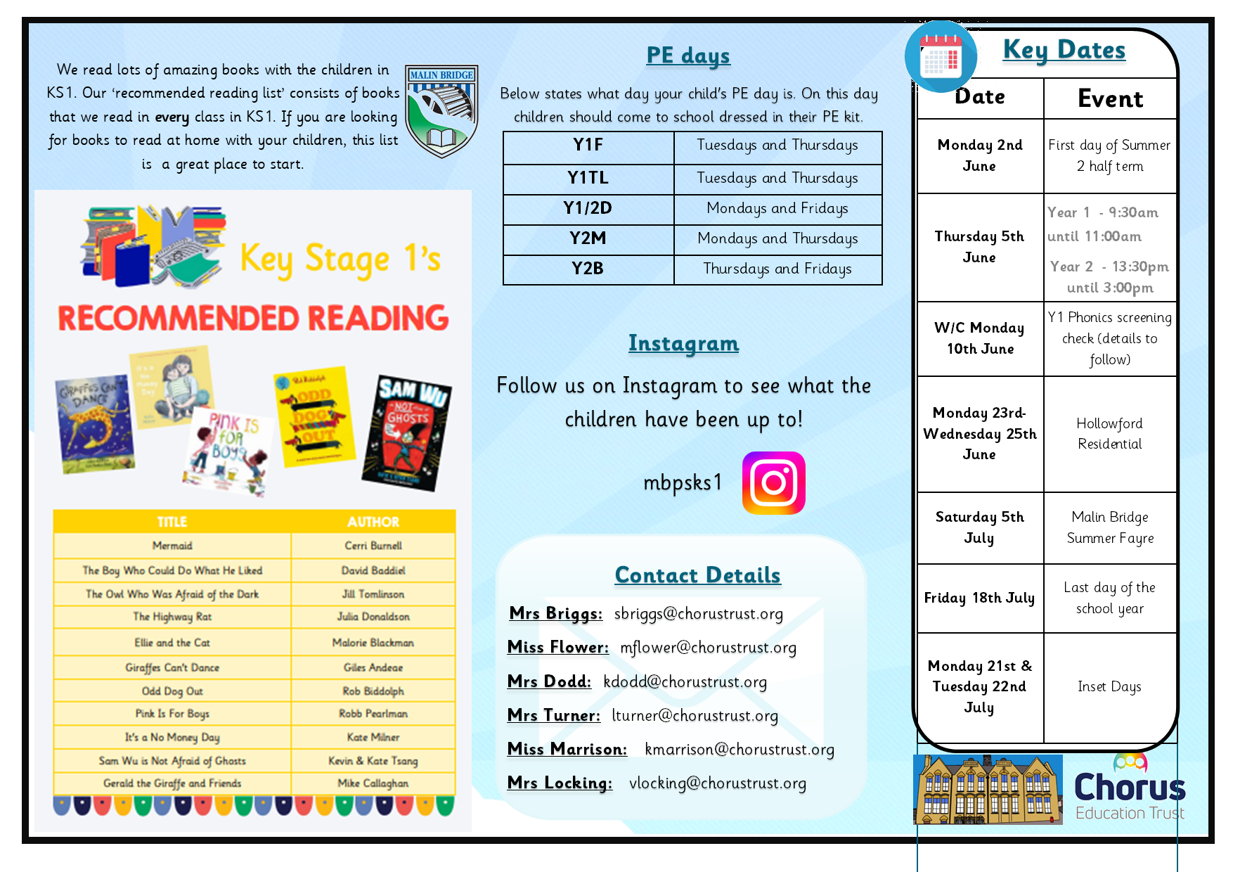KS1 Summer 2 Newsletter 