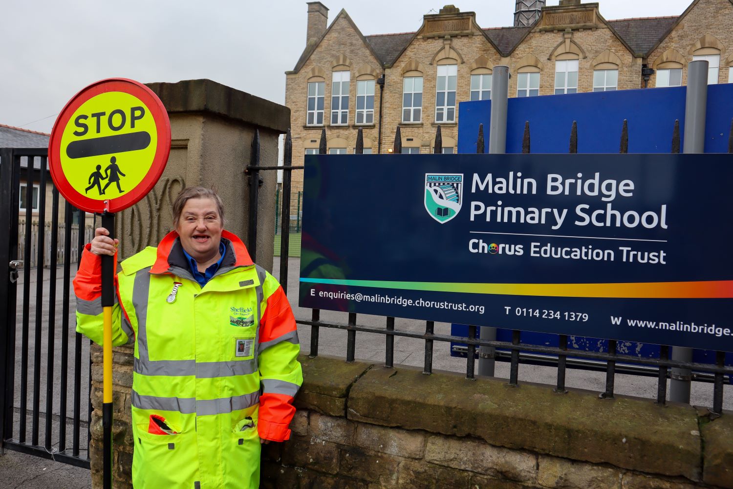 Michelle, School Crossing Patrol Warden at Malin Bridge Primary School